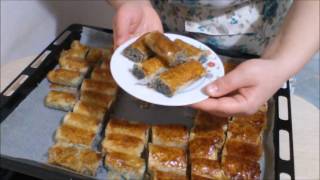 Baklava yufkasından haşhaşlı kurabiye tarifi