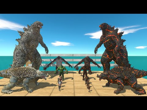 Volcanic Monster Battle | Godzilla 2021 + Random Monsters vs Volcano Itself - ARBS