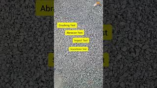 Test for coarse aggregate, test for aggregate #construction #civilwork #civilengineering #concrete