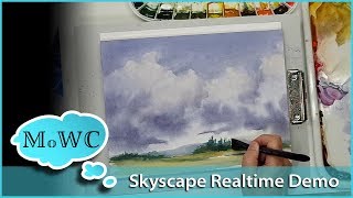 Cloudscape Demo – Hahnemühle Watercolor Paper