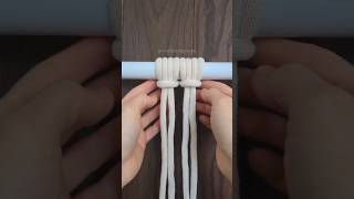larks head knot variation #macrame #macrametutorial