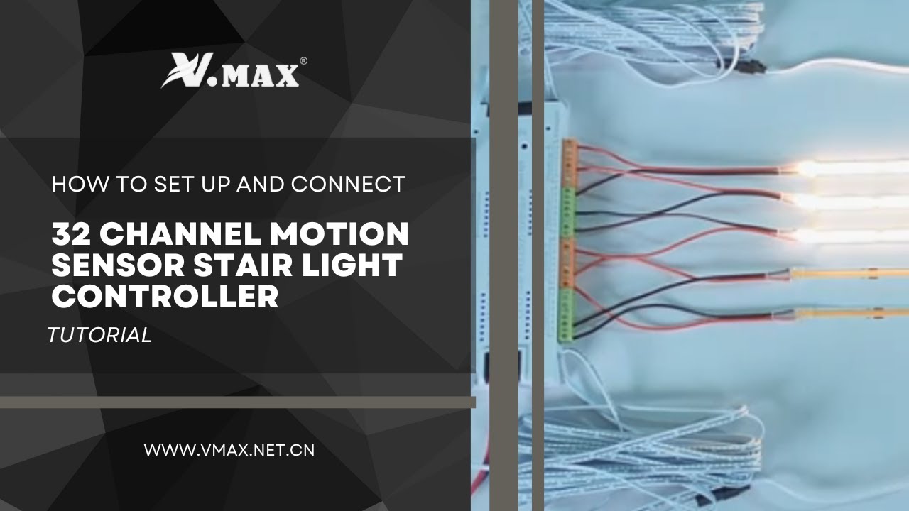 How to connect V2-STEP-1002 Stair Light Induction Control Unit