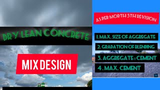 DLC Design Mix  Dry Lean Concrete Design Mix