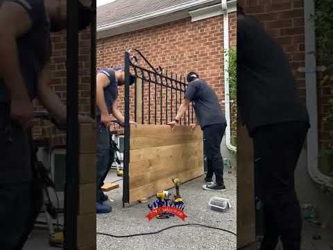 Vintage Iron Gate Makeover: Modern Wood Transformation & Privacy Upgrade | Interior Design
