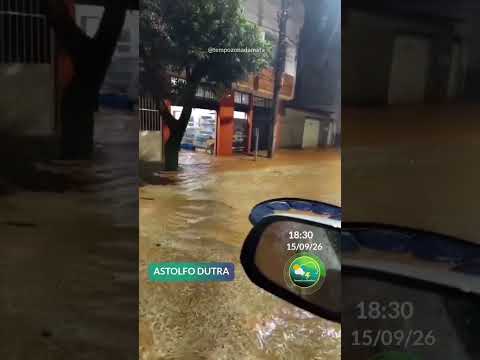 Forte chuva atinge Astolfo Dutra zona da mata mineira