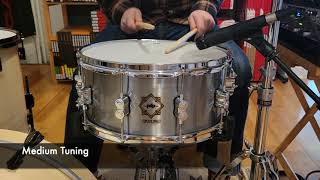 Video thumbnail for (SOLD) Snares - PDP Concept Select 6.5x14 Steel Snare Drum by Philadelphia Drum & Percussion