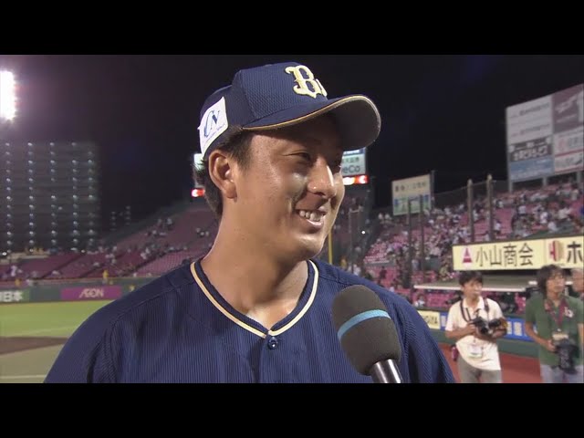 バファローズ・杉本選手ヒーローインタビュー 2018/7/11 E-Bs
