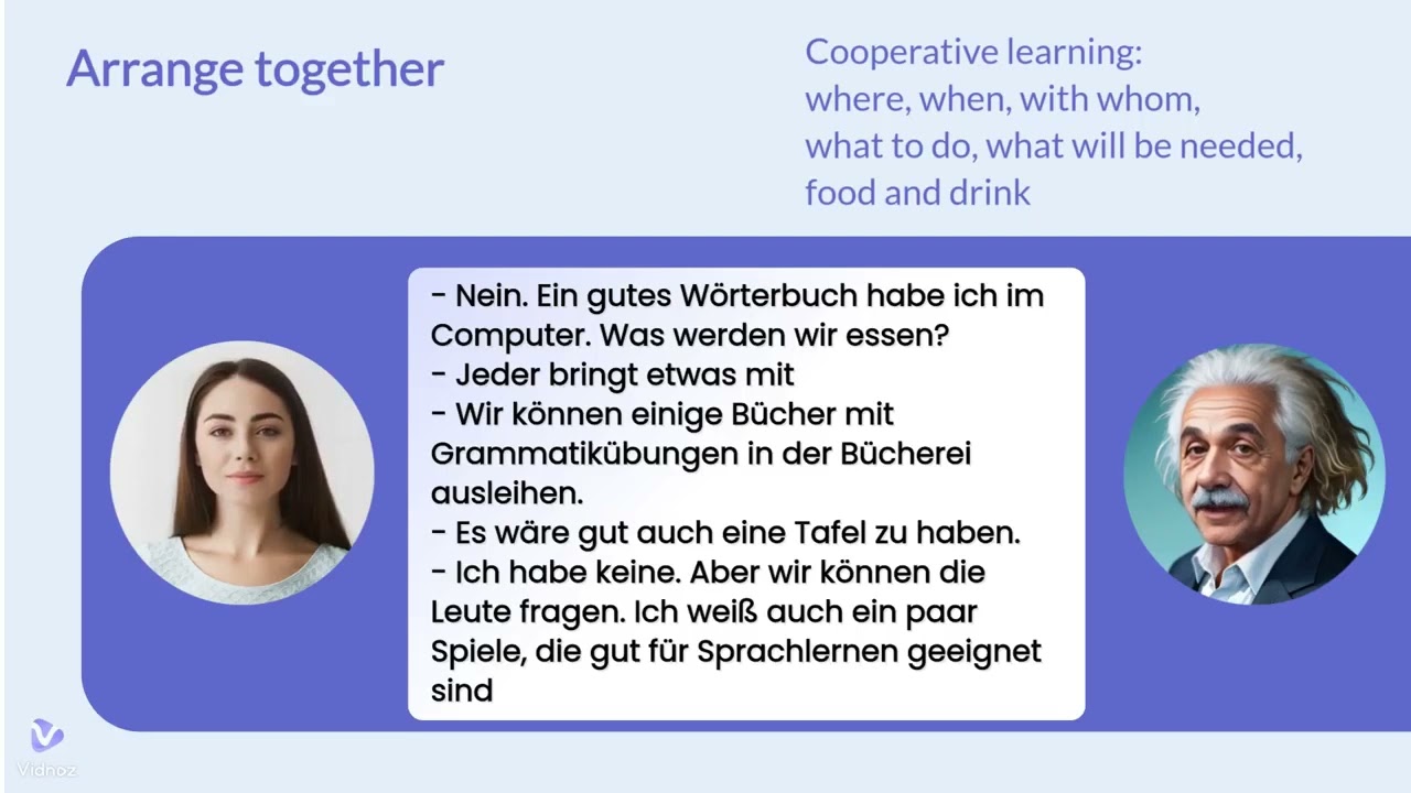 German dialogues for test B1