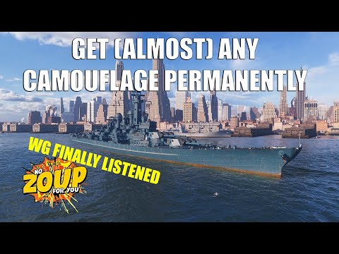 World of Warships New Permanent Camouflage Linking