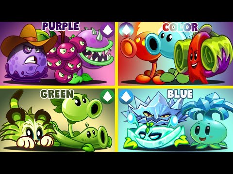 PvZ 2 4 Color Team Plants Mxa Level  Team Plant Vs Team Plant-That Team Plant Will Win?
