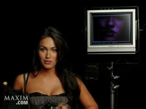 Megan fox on a photoshoot for maxim