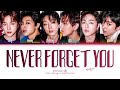 iKON Never Forget You Lyrics (아이콘 잊어볼게 가사) (Color Coded Lyrics)