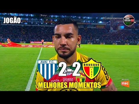 Gols e lances de Avaí x Brusque