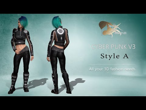 CC3 iClone7 & CC4 iClone8 CyberPunkV3 Style A