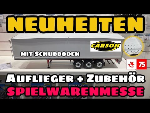 Carson presented a 1/14 scale semi-trailer with moving floor, lift axle and more - Toy Fair 2026