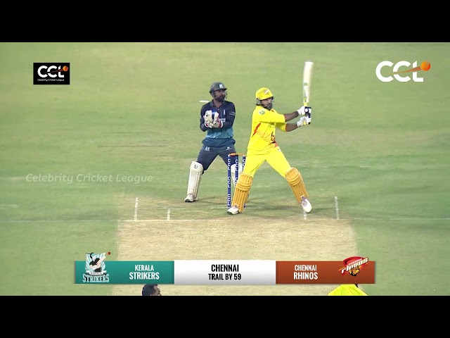 Chennai Rhinos vs Kerala Strikers Highlights | Arya, Indrajith Sukumaran | CCL 2024