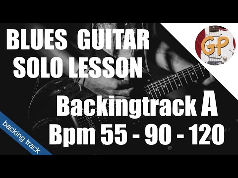 Blues Guitar Solo In 40 Steps From Zero To Her1 Backing Track A