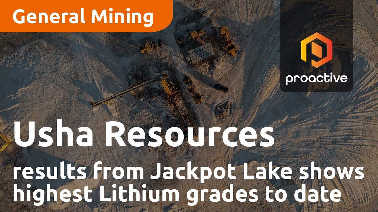 Usha Resources second hole assay results from Jackpot Lake shows highest Lithium grades to date
