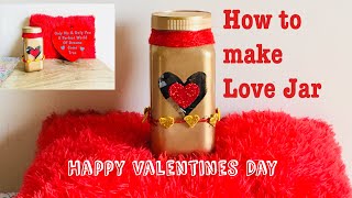 Valentine's Day Gift For Him/Her/Mason Jar/Valentine's Day Gift Ideas/Valentine Special Love Jar
