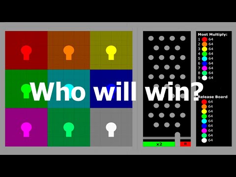 Multiply or Release #4 - Marble battle in Algodoo