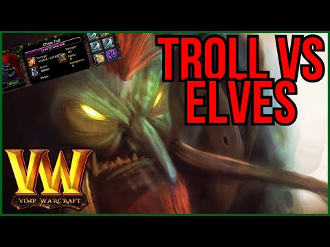 Troll and Elves x4 in Warcraft | Do I Have Time To Rebuild Base?!