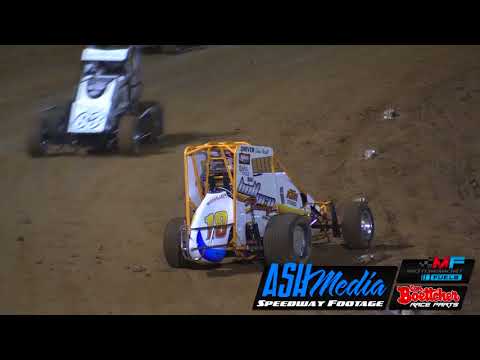 Compact Speedcars: Graeme Flynn On Fire - Kingaroy Speedway