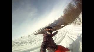 preview picture of video 'GoPro 2013 - HD Freeride Snowboard in Folgaria, Italy'