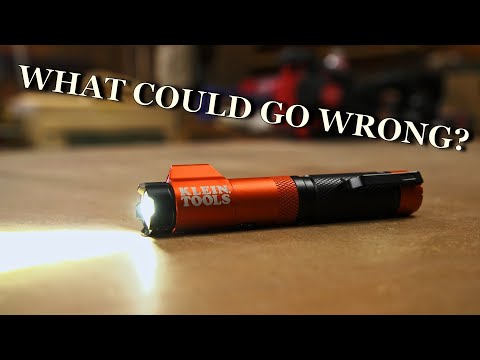 Klein Rechargeable Focus Flashlight with Laser,  What’s the worse that could happen?