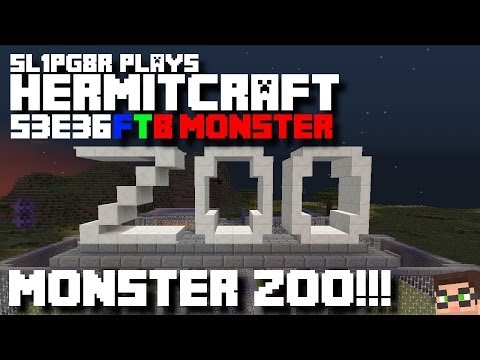 HermitCraft FTB Monster - Monster Zoo! ( Minecraft Feed The Beast Let's Play ) S3E36