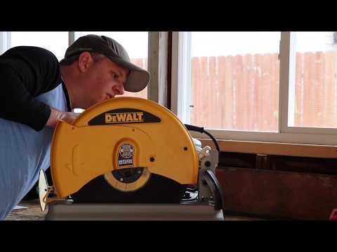 DEWALT 15-Amp 14-in Chop Saw D28715 Un-Boxing/ Review! FIRST CUTS!!