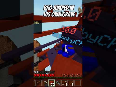 DaystormerMG27 - Bro Jumped In His Own Grave #shorts #minecraft