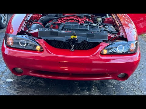 94-98 Mustang Raxiom Halo Projector Headlight Install (Black Housing Smoked Lens)