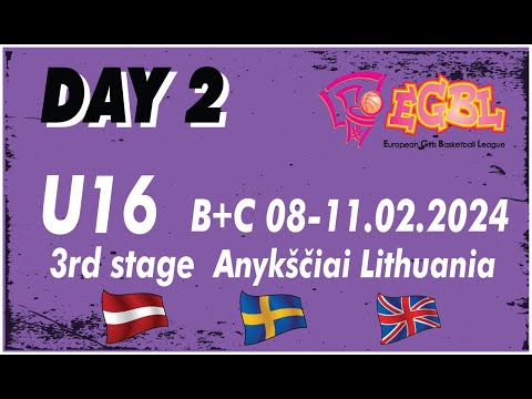 DAY2 B+C 19:00 BS Ridzene - Daugavpils SS , Feb 10th | EGBL U16 stage 3  2023/24