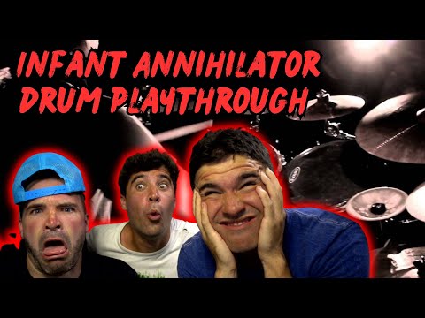 THIS DRUMMER IS GOD TIER - Infant Annihilator  - Cun+Crusher (Drum Playthrough) (Reaction)