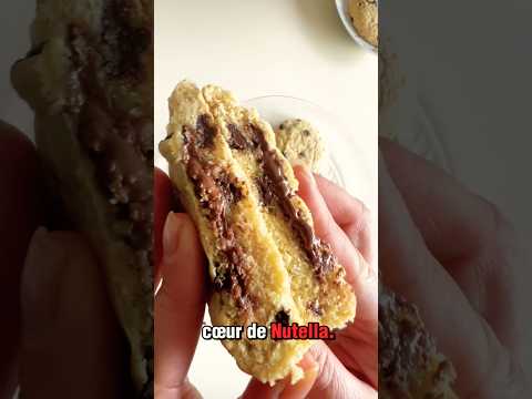 Recette Cookies cœur coulant au Nutella en 15 minutes