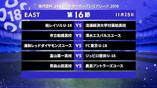 EAST第16節ダイジェスト高円宮杯JFAU-18サッカープレミアリーグ2018