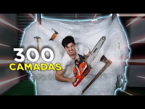 ATRAVESSANDO 300 CAMADAS DE PLÁSTICO BOLHA - O DESAFIO