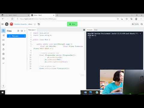 Create A Progressbar Component Using Jprogressbar Control In Java