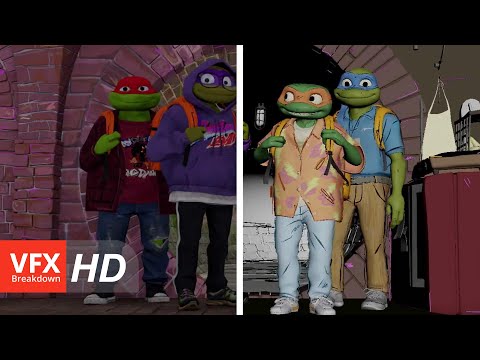 Teenage Mutant Ninja Turtles Mutant Mayhem - CGI Breakdown by Cinesite