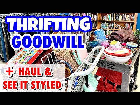 I ended up THRIFTING at GOODWILL with them on this day! I also share my HAUL