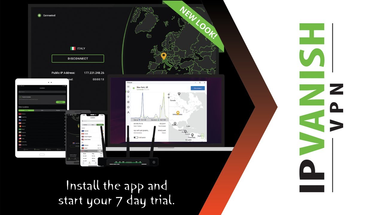 Ipvanish vpn Install the app andstart your 7 day trial.