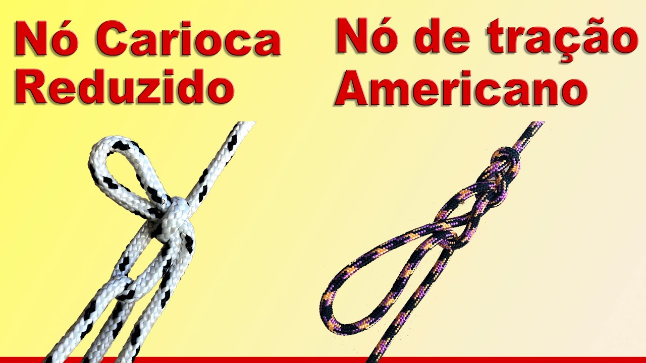 Nó de caminhoneiro reduzido e nó de tração americano