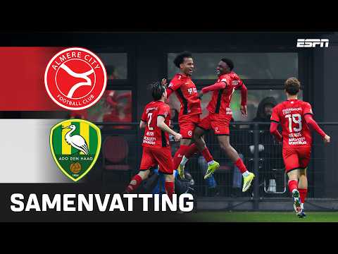Emanuel Poku DOET ADO PIJN met BELANGRIJKE GOAL! 🛵 | Samenvatting Almere City - ADO Den Haag