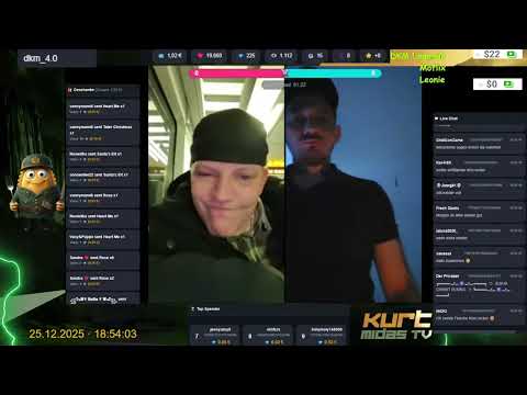 DKM Ragestream  25.12.2025 (Wurde anschließend in Gewahrsam genommen)