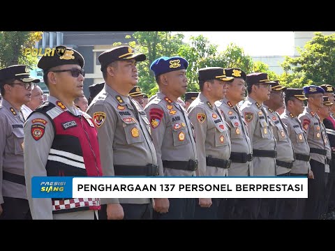 POLDA SUMSEL BERI PENGHARGAAN 137 PERSONEL BERPRESTASI SEBAGAI BENTUK REWARD POLRI