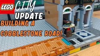 LEGO City Update: Building A Cobblestone Road | Design & Build Process Walkthrough