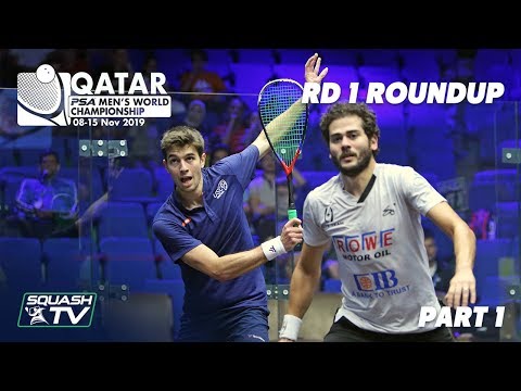 Squash: PSA Men's World Champs 2019/20 - Rd 1 Roundup [Pt. 1]