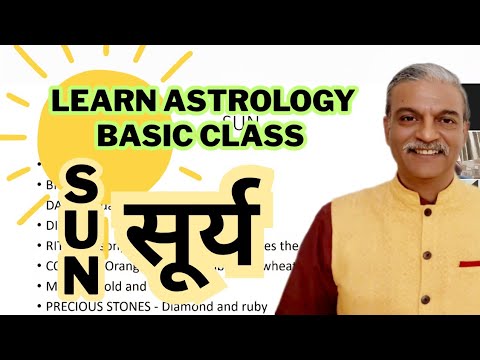 Learn astrology full course - Sun in a horoscope (part of class)