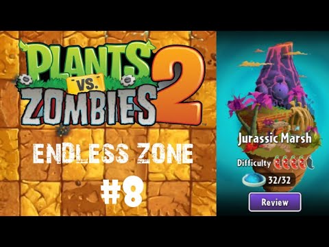 Jurassic Marsh (Endless Zone) La Brainsa Tarpits (Level 71 - 80) | Plants vs Zombies 2