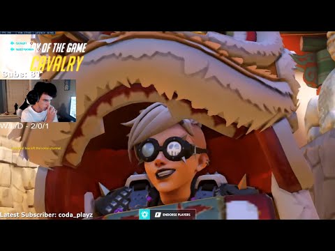 CAVALRY TOP 500 TRACER GAMEPLAY!  39 ELIMS! POTG! [ OVERWATCH SEASON 24 ]